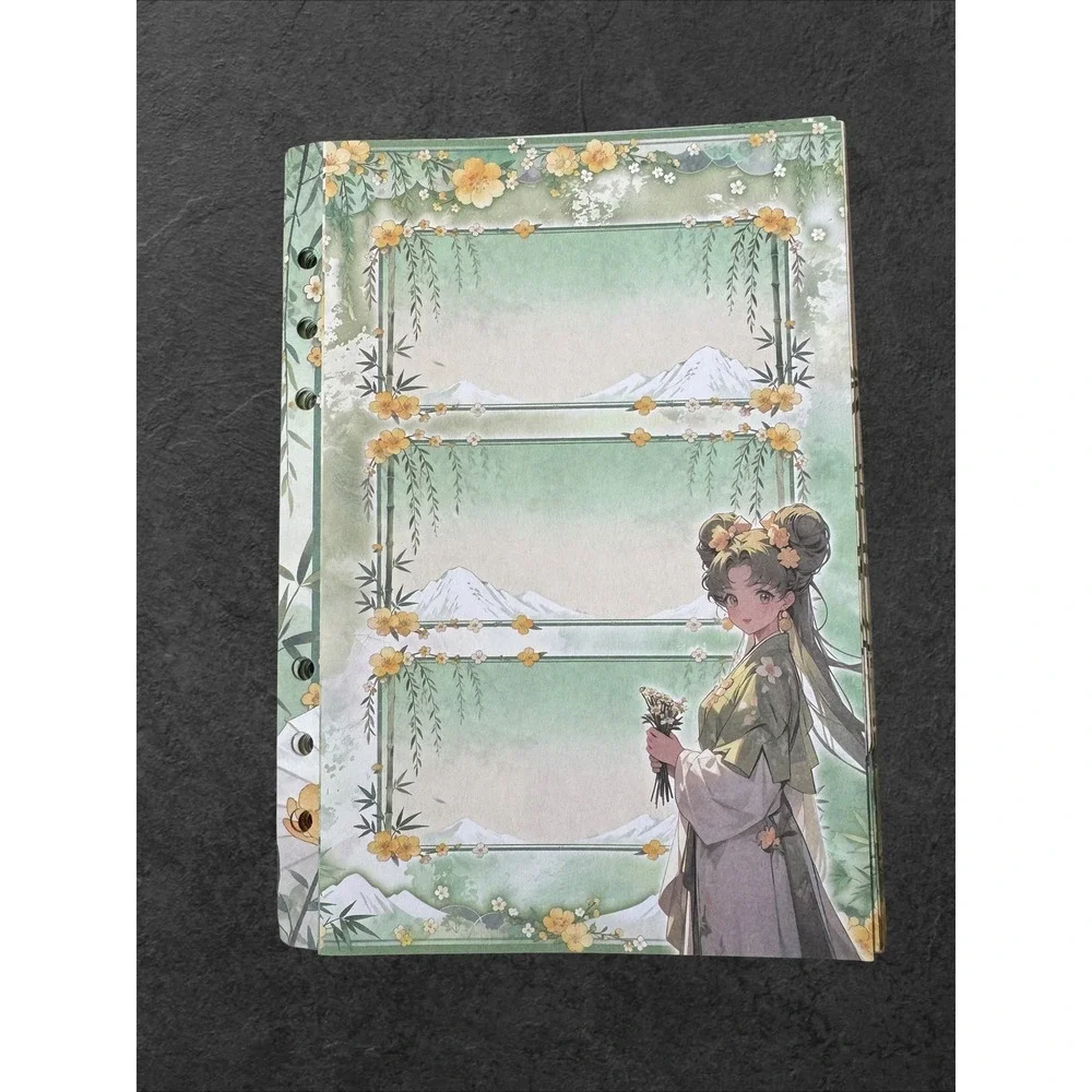 Sailor Moon A5 Binder Notebook Faux Leather Journal Planner Anime Art